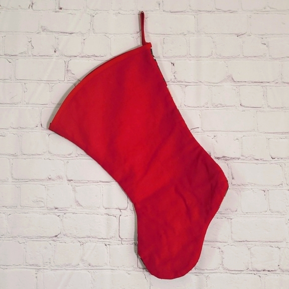 Vintage Handmade Woodland Old World Santa Claus St. Nicholas Christmas Stocking - Picture 7 of 13